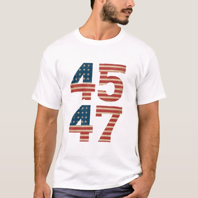 45 47 US Flag T-Shirt (Front)
