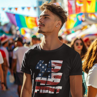 45 48 Fight Mens Value T-shirt Flag Background
