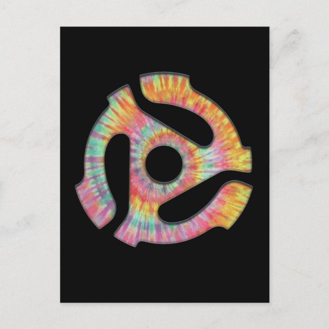 45 Adapter Tie-Dye Postcard (Front)