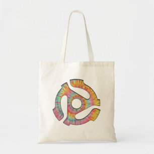 45 Adapter Tie-Dye Tote Bag