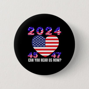 45 And 47 President Donald Trump American Flag 202 Button