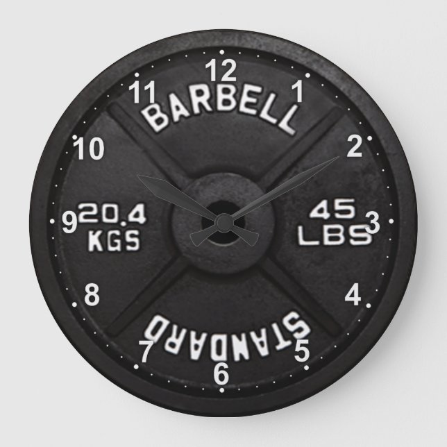 45 Barbell Clock (Front)