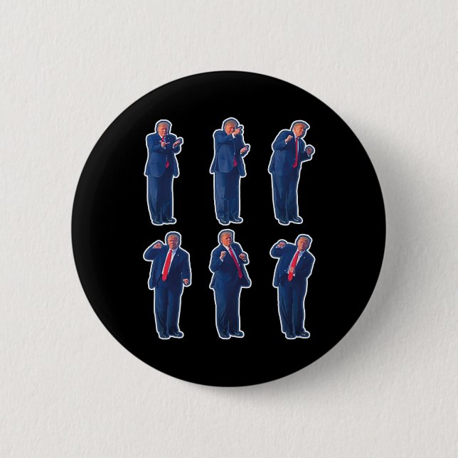 45 Dance Donald Trump 47th President Trump 1  Button (Front)