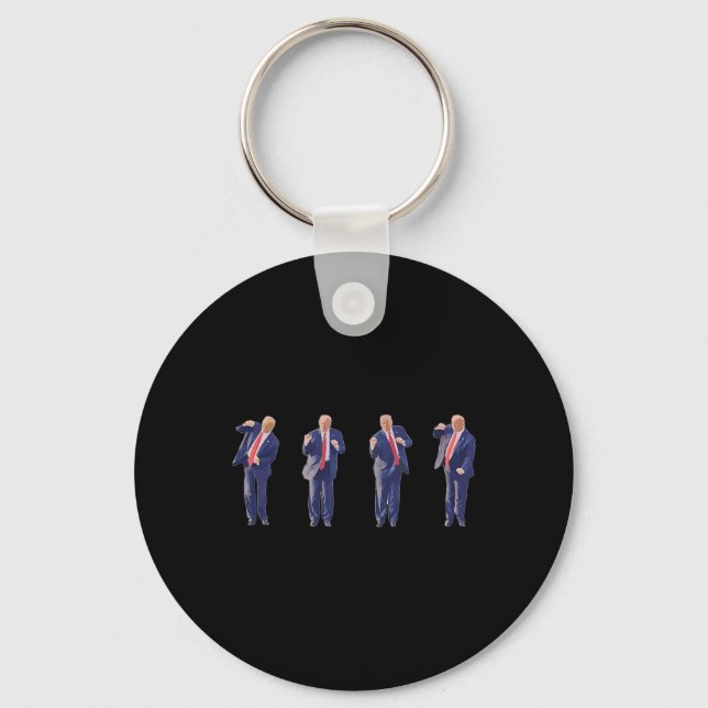 45 Dance President Donald J Trump 2024 Never Surre Keychain (Front)
