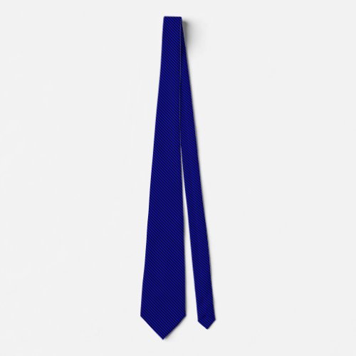 45 Deg Black and Blue Lines II Neck Tie