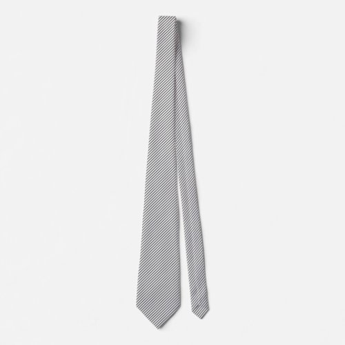 45 Deg White and Gray Lines Neck Tie