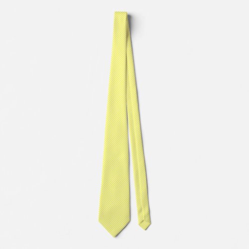 45 Deg White and Yellow Lines Neck Tie