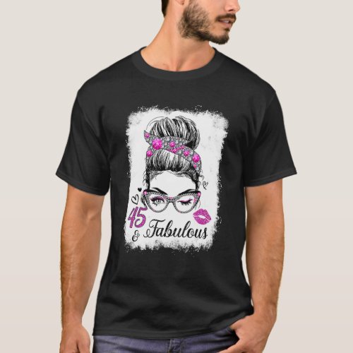 45  Fabulous Since 1977 Birthday Queen 45 Years O T_Shirt