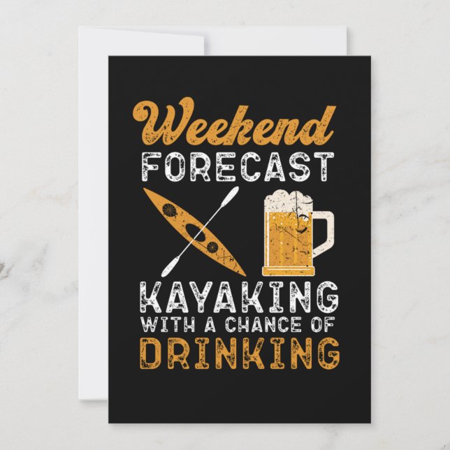 45.Kayaking Weekend Forecast Kayaking With A Chanc Save The Date (Front)