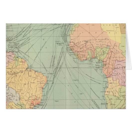 45 lines of communication, Atlantic Ocean Cards (Front Horizontal)