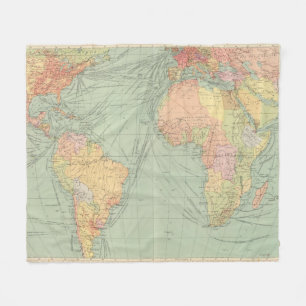 45 lines of communication, Atlantic Ocean Fleece Blanket