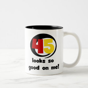 45 Looks So Good On Me T shirts and Gifts Two-Tone Coffee Mug