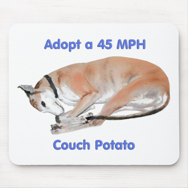 45 mph Couch Potato Mouse Pad (Front)