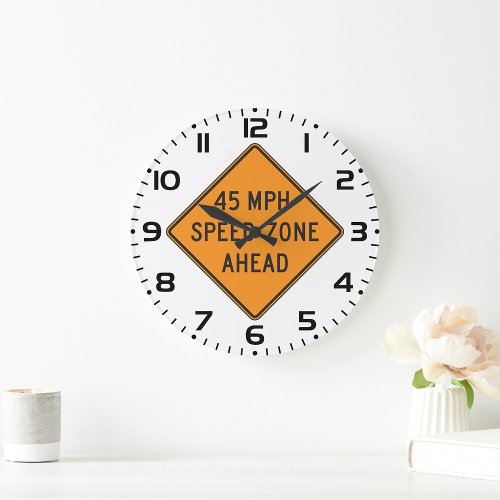 45 MPH Speed Zone Clock