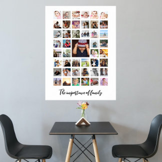45 Photo Collage and Text Personalized  Poster