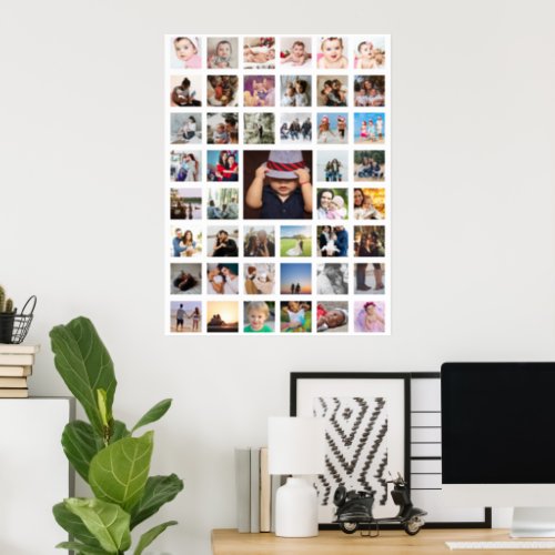 45 Photo Collage Personalized Poster