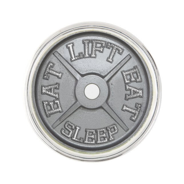 45 Pound Barbell Plate Pin (Front)