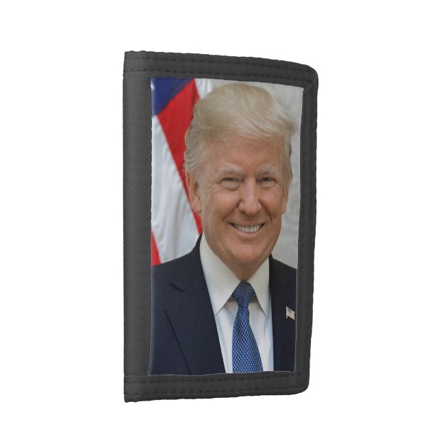 45 President Donald Trump1 Trifold Wallet (Side)