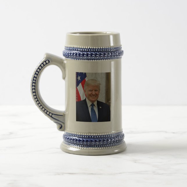 45 President Donald Trump Beer Stein (Left)