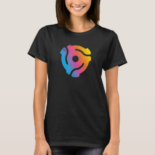 45 Record Adapter 45 Rpm Adapter 45 Spindle Adapte T-Shirt