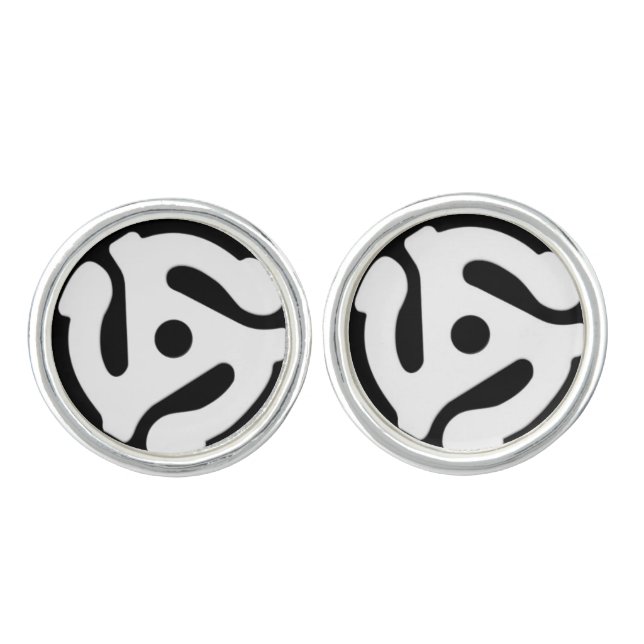 45 Record Adapter Cufflinks (Front)