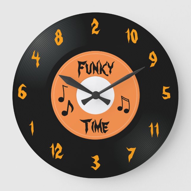 45 Record (Funky Time) - Custom Clock (Front)