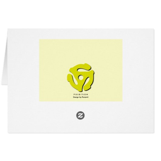 45 Record Insert Blank Card (Back Horizontal)