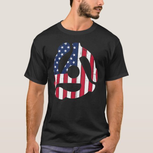 45 Recording Adapter American Flag July 4th T_Shirt