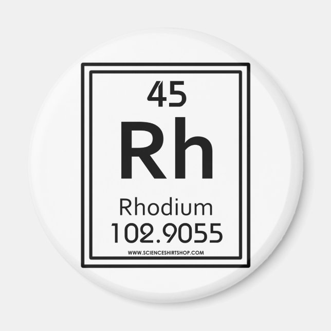 45 Rhodium Magnet (Front)