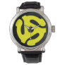 45 rpm adapter watch (yellow on black)