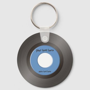 45 Rpm Keychain by LisaDHV at Zazzle