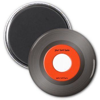 45 Rpm Magnet by LisaDHV at Zazzle