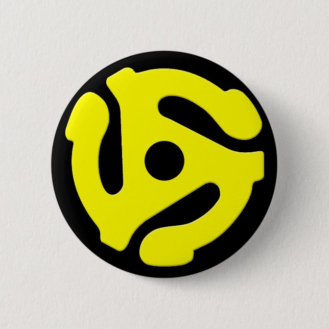 45 rpm record adapter 7 inch centre button (Front)