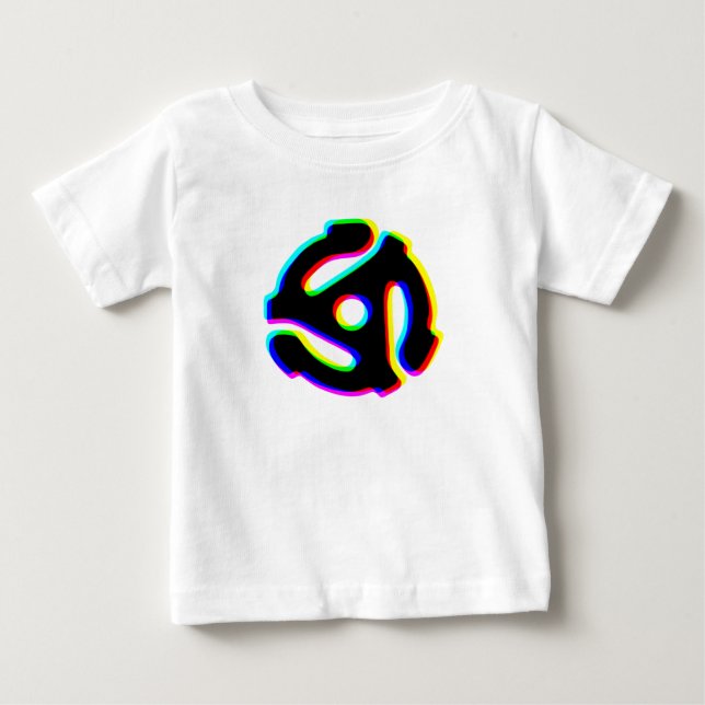 45 RPM Record Adapter Baby T-Shirt (Front)
