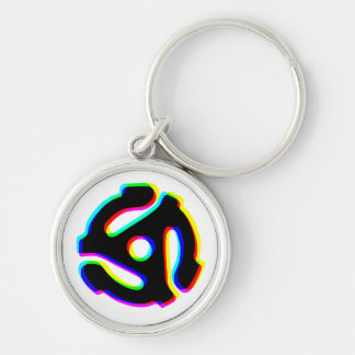 45 rpm Record Adapter Key Chain