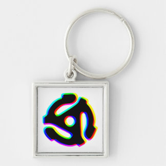 45 rpm Record Adapter Keychain