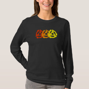45 RPM Record Adapters Turntable Retro Vinyl DJ Gi T-Shirt