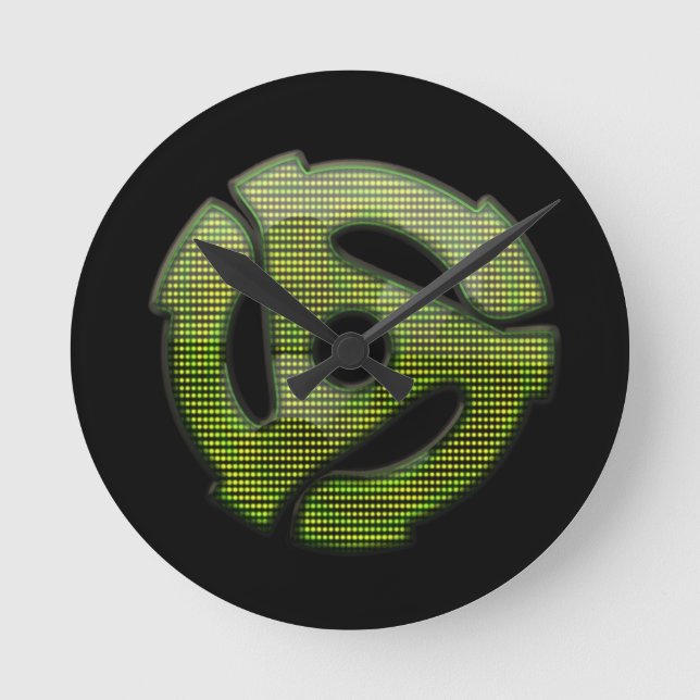 45 rpm Reflector Round Clock (Front)