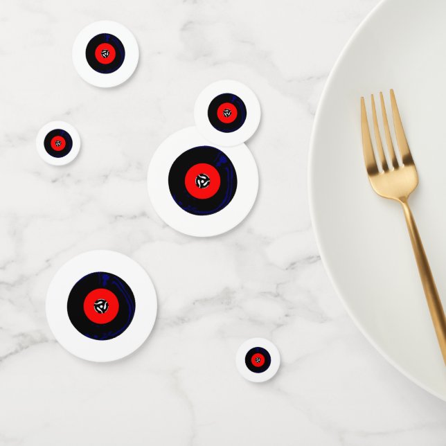 45 RPM SIngle Record Confetti (Group)