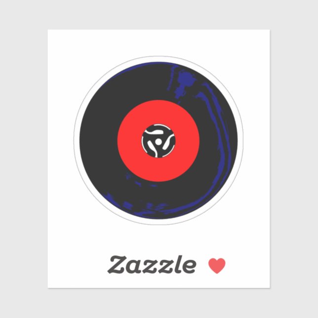 45 RPM SIngle Record Sticker (Sheet)