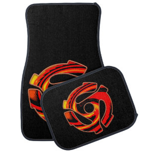 45 RPM Spider Car Floor Mat