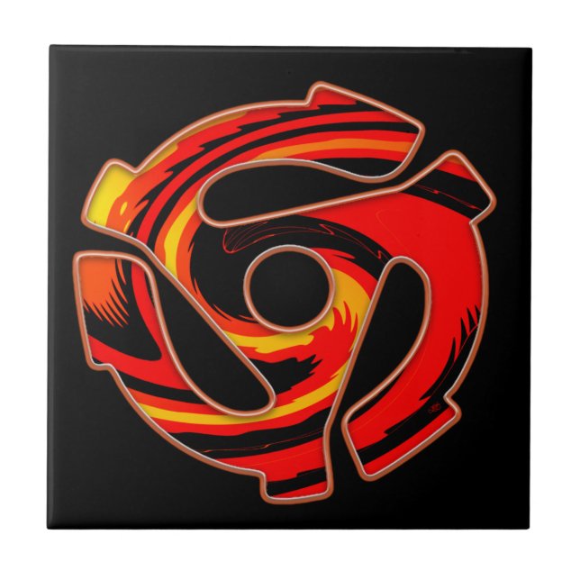 45 RPM Spider  Ceramic Tile (Front)