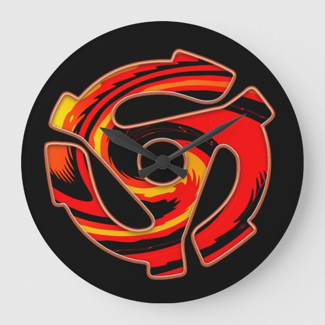 45 RPM Spider  Large Clock (Front)