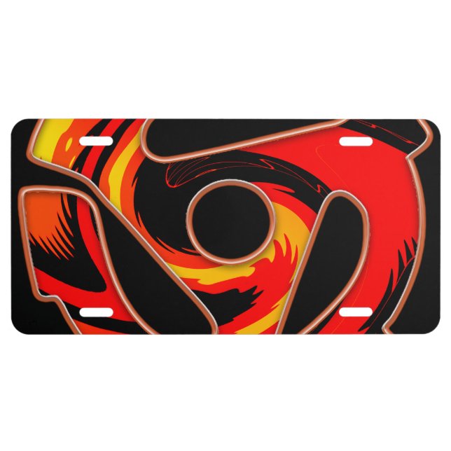 45 RPM Spider  License Plate (Front)
