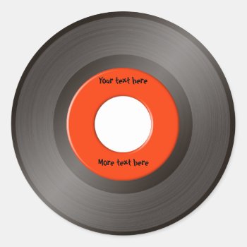 45 Rpm Stickers by LisaDHV at Zazzle