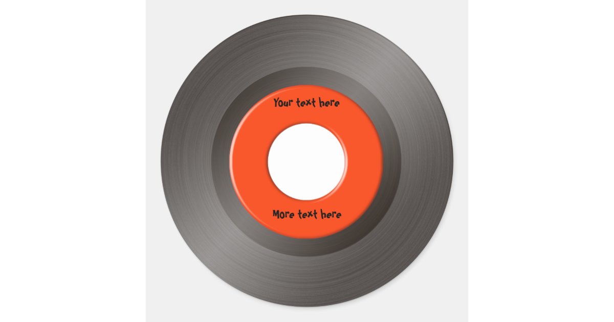 45 RPM stickers | Zazzle