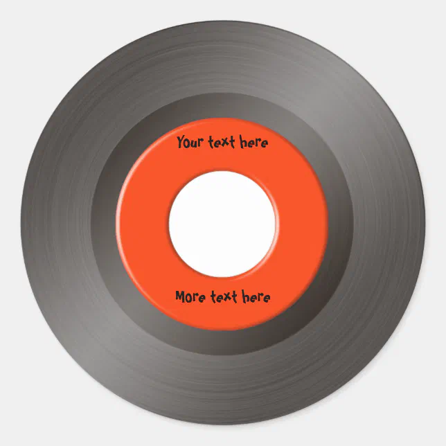 45 RPM stickers | Zazzle