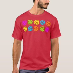45 RPM Vinyl Record Adapter Old School 80s throwba T-Shirt