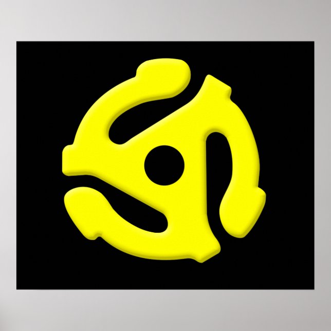 45 rpm Vinyl Record Adapter Poster (Front)