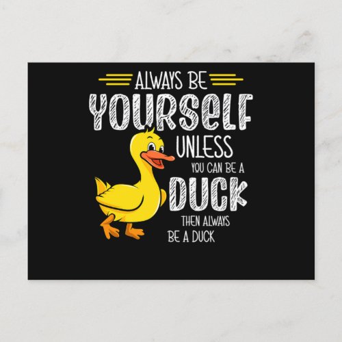 45Rubber duck for a Duck Lovers Announcement Postcard
